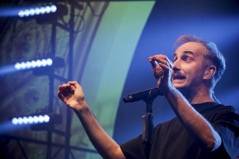 TV Moderator Jan Böhmermann und sein Rundfunk Tanzorchester Ehrenfeld beim Konzert am 25.01.2019 im Haus Auensee Leipzig Copyright: xVIADATAx xHolgerxJohnx , Leipzig Sachsen Deutschland