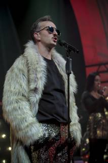 TV Moderator Jan Böhmermann und sein Rundfunk Tanzorchester Ehrenfeld beim Konzert am 25.01.2019 im Haus Auensee Leipzig Copyright: xVIADATAx xHolgerxJohnx , Leipzig Sachsen Deutschland