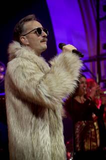 TV Moderator Jan Böhmermann und sein Rundfunk Tanzorchester Ehrenfeld beim Konzert am 25.01.2019 im Haus Auensee Leipzig Copyright: xVIADATAx xHolgerxJohnx , Leipzig Sachsen Deutschland