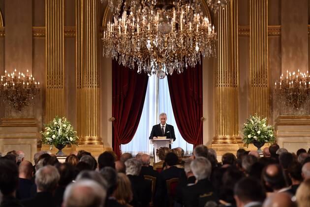 Entertainment Themen der Woche Entertainment Bilder des Tages King Philippe - Filip of Belgium delivers a speech at a New Year s reception organized by the Royal Family for the Belgian Authorities, at the Royal Palace, in Brussels, Tuesday 29 January 2019.  DIRKxWAEM 05519114