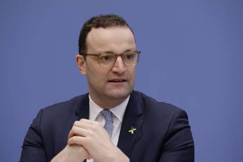 Bundesminister für Gesundheit Jens Spahn, Deutschland, Berlin, Bundespressekonferenz, Thema: Nationale Dekade gegen Krebs, 29.01.2019