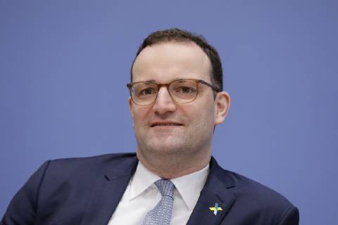 Bundesminister für Gesundheit Jens Spahn, Deutschland, Berlin, Bundespressekonferenz, Thema: Nationale Dekade gegen Krebs, 29.01.2019
