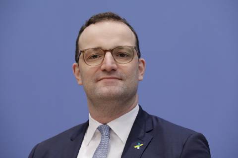 Bundesminister für Gesundheit Jens Spahn, Deutschland, Berlin, Bundespressekonferenz, Thema: Nationale Dekade gegen Krebs, 29.01.2019