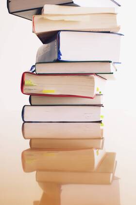 Stack of books  Copyright: Anne-SophiexBost B68805538