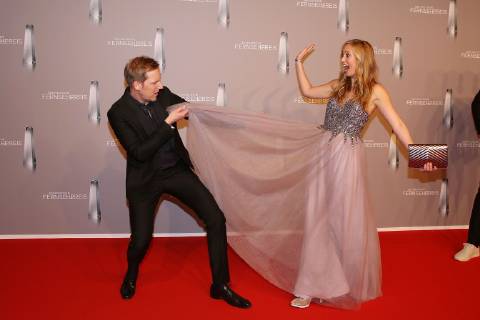 Jan Hahn und Angela Finger-Erben bei der Ankunft zur Deutscher Fernsehpreis Verleihung am 31.01.2019 in Duesseldorf Deutscher Fernsehpreis Verleihung 2019 in Duesseldorf