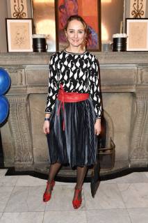 Anne-Catrin Wahls (ehemals Märzke) bei der Verleihung des Blaue Blume Award 2019 im Restaurant Grosz. Berlin, 06.02.2019