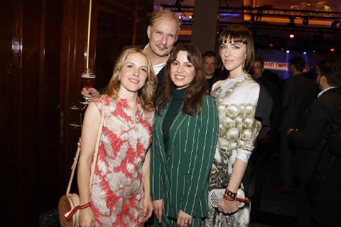 Paula Kalenberg, Leander Haussmann, Natalia Avelon und Kim Riedle bei der Medienboard Party im Rahmen der 69. Berlinale am 9.02.2019 in Berlin Medienboard Party zur Berlinale 2019 in Berlin