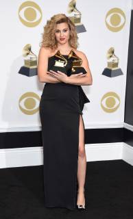 Tori Kelly appears backstage with her awards for Best Gospel Performance Song for Never Alone , and Best Gospel Album for Hiding Place , during the 61st annual Grammy Awards held at Staples Center in Los Angeles on February 10, 2019.  LAP2019021072 GREGGxDEGUIRE