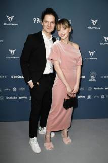 Tilman Pörzgen und Lina Larissa Strahl beim 99Fire Films Award während der Berlinale 2019 im Umspannwerk Alexanderplatz. Berlin, 14.02.2019