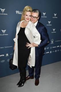 Felix O. Adlon mit Ehefrau Nina Adlon beim 99Fire Films Award während der Berlinale 2019 im Umspannwerk Alexanderplatz. Berlin, 14.02.2019