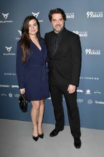Raphael Vogt mit Freundin Kati Bork beim 99Fire Films Award während der Berlinale 2019 im Umspannwerk Alexanderplatz. Berlin, 14.02.2019