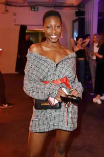 Toni Dreher-Adenuga beim 99Fire Films Award während der Berlinale 2019 im Umspannwerk Alexanderplatz. Berlin, 14.02.2019
