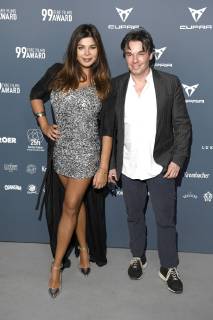 Indira Weiss mit Begleitung beim 99Fire Films Award während der Berlinale 2019 im Umspannwerk Alexanderplatz. Berlin, 14.02.2019