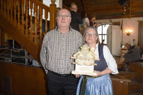 Lieblingsbiergarten bis 200 Plaetze Hans Inge Blum Alte Roggenschaenke Roggenburg-Preistraeger Muenchen 18.02.19 Hofbraeuhaus Bayerischer Wirtshauskultur Preisverleihung Fuer Lieblingsbiergarten und Bayerischer Stammtischbruder 2019 Wettbewerb Wirtshaus