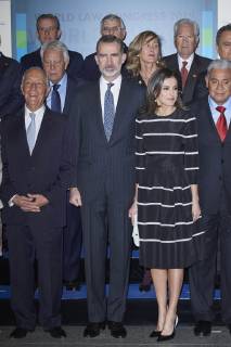 20-02-2019 Madrid Queen Letizia and King Felipe during the ‘’World peace & Liberty award’’ at the closing session of the ‘’World law congress, WLC, of the ‘’World jurist association, WJA at the royal theatre in Madrid. No Spain  Copyright: xPPE THORTONx