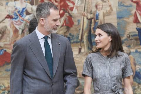 Entertainment Bilder des Tages 21-02-2019 Madrid Queen Letizia and King Felipe during the national research awards 2018 at the El Pardo palace in Madrid. No Spain  Copyright: xPPE THORTONx