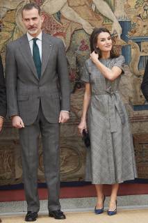 21-02-2019 Madrid Queen Letizia and King Felipe during the national research awards 2018 at the El Pardo palace in Madrid. No Spain  Copyright: xPPE THORTONx