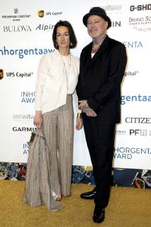 Patrik Muff mit Ehefrau Nele Muff bei der Verleihung des 3. Inhorgenta Award 2019 in den Eisbach Studios. München, 24.02.2019