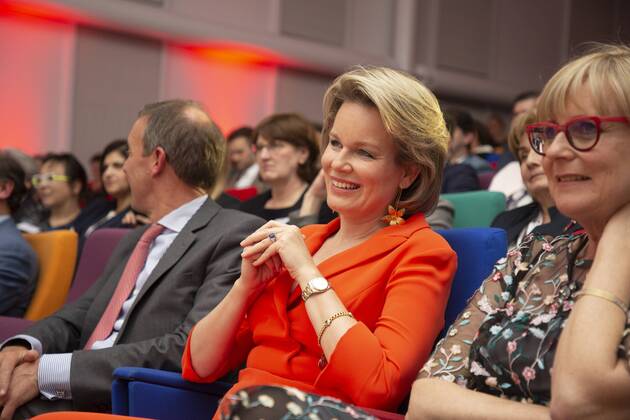 Entertainment Themen der Woche KW09 Entertainment Bilder des Tages Queen Mathilde of Belgium pictured at the 20th edition of the award ceremony of the Womed Award , for best female entrepreneur, organised by Markant and Unizo, Wednesday 27 February 2019 in Brussels.  HATIMxKAGHAT 05539668