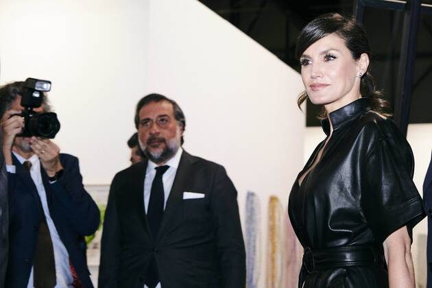 Entertainment Themen der Woche KW09 Entertainment Bilder des Tages 28-02-2019 Madrid Queen Letizia and King Felipe during the opening of the International Contemporary Art Fair ARCO at the IFEMA Exhibition Centre on the 2nd day of the 2 day statevisit with the president of Peru, Martin Vizcarra Cornejo and Maribel Diaz Cabello in Madrid. No Spain  Copyright: xPPE THORTONx