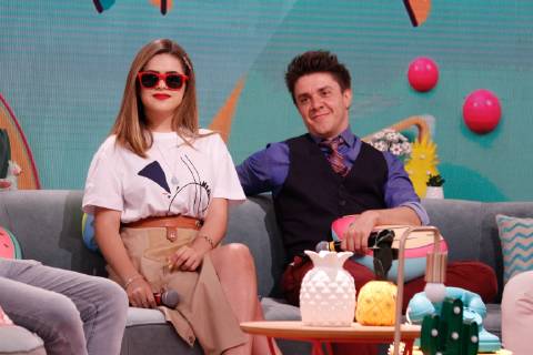 OSASCO, SP - 11.03.2019: LANÇAMENTO PROGRAMA DA MAISA SBT - Maisa Silva and Oscar Filho at the press conference to present their new program, called "Pama daa da Maísa", which debuts at SBT on Saturday (16), at 2:15 p.m. Talk show will be the first sst solo show by Maísa Silva, after much success in participation in soap operas and in the Bom dia e Companhia program. x1696328x CesarxConventi