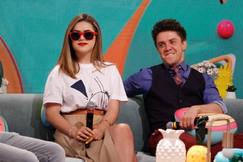 OSASCO, SP - 11.03.2019: LANÇAMENTO PROGRAMA DA MAISA SBT - Maisa Silva and Oscar Filho at the press conference to present their new program, called "Pama daa da Maísa", which debuts at SBT on Saturday (16), at 2:15 p.m. Talk show will be the first sst solo show by Maísa Silva, after much success in participation in soap operas and in the Bom dia e Companhia program. x1696329x CesarxConventi