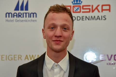 14. Steiger Award am 16.03.2019 im Casino der Zeche Zollverein in Essen Joris bekommt den Steiger Award in der Kategorie Musik verliehen