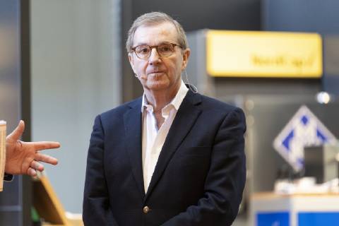 Auftrittsserie nach Zusammenburch im Tagesschau Studio - Jan Hofer auf der INTERNORGA moderiert gemeinsam mit Johann Lafer vier Tage lang den Kochwettbewerb Next Chef Award;Auftrittsserie nach Zusammenburch im Tagesschau Studio - Jan Hofer auf der INTERNORGA moderiert gemeinsam mit Johann Lafer vier Tage lang den Kochwettbewerb Next Chef Award, Hamburg Hamburg Deutschland Messegelände