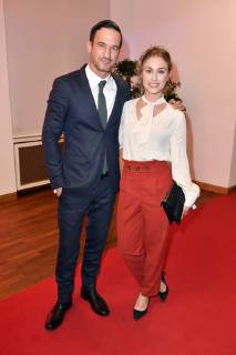 Sönke Möhring und Sina Tkotsch bei der Verleihung des 17. Deutschen Hörfilmpreises 2019 in der Hauptstadtrepräsentanz der Deutschen Telekom. Berlin, 19.03.2019