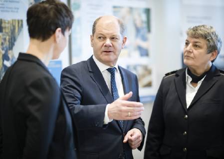 News Bilder des Tages Bundesfinanzminister Olaf Scholz (SPD) im Rahmen der Zoll-Jahrespressekonferenz. Berlin, 25.03.2018. Berlin Deutschland