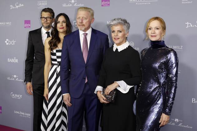 Kai Wiesinger, Bettina Zimmermann, Boris Becker, Birgit Schrowange und Katja Flint bei der 6. Verleihung des Deutschen Kosmetikpreises Gloria 2019 im Hilton Hotel. Düsseldorf, 30.03.2019