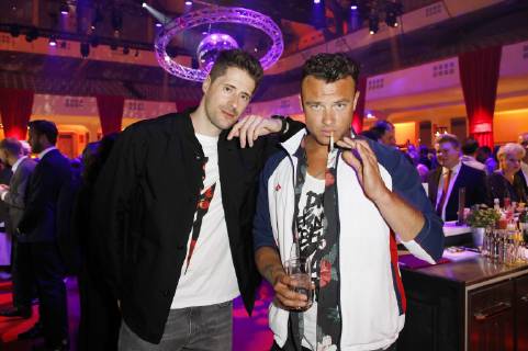Vincent Stein und Dag-Alexis Kopplin von SDP bei der 14. Verleihung des PRG Live Entertainment Award in der Festhalle Frankfurt. Frankfurt am Main, 01.04.2019