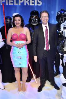 Dorothee Bär und Andreas Scheuer bei der Verleihung des Deutschen Computerspielpreises 2019 im Admiralspalast. Berlin, 09.04.2019