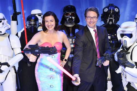 Dorothee Bär und Andreas Scheuer bei der Verleihung des Deutschen Computerspielpreises 2019 im Admiralspalast. Berlin, 09.04.2019