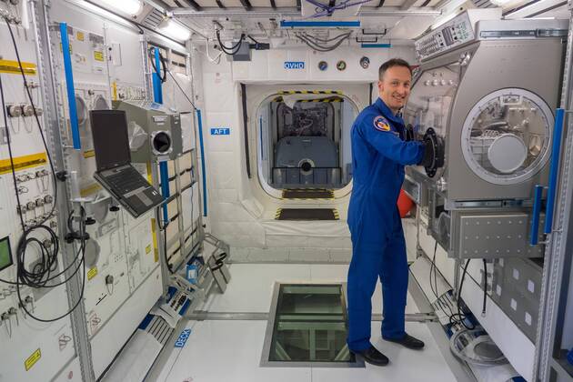 Matthias Maurer, Astronaut, im SpaceShip EAC, Trainingscenter für Astronauten, Köln, Deutschland, Europa Copyright: imageBROKER/UlrichxZillmann ibluzi04869772