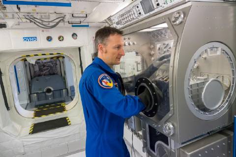 Matthias Maurer, Astronaut, im SpaceShip EAC, Trainingscenter für Astronauten, Köln, Deutschland, Europa Copyright: imageBROKER/UlrichxZillmann ibluzi04869773