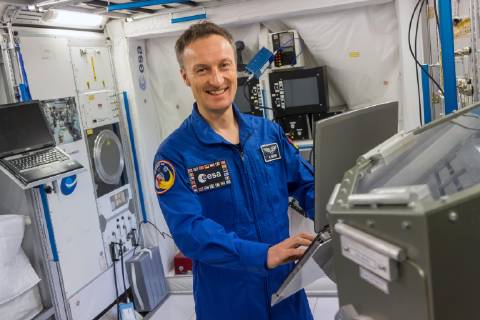 Matthias Maurer, Astronaut, im SpaceShip EAC, Trainingscenter für Astronauten, Köln, Deutschland, Europa Copyright: imageBROKER/UlrichxZillmann ibluzi04869775