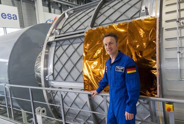 Matthias Maurer, Astronaut, im SpaceShip EAC, Trainingscenter für Astronauten, Köln, Deutschland, Europa Copyright: imageBROKER/UlrichxZillmann ibluzi04869785