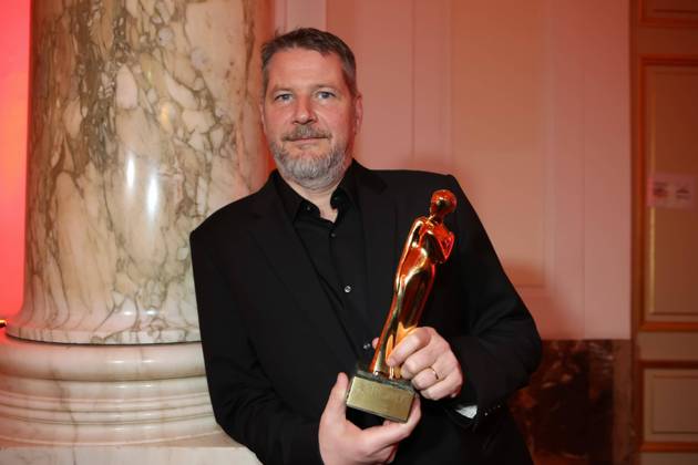 13.04.2019, Wiener Hofburg, ROMY - Film- u. TV-Preis, Gala-Verleihung des Fernseh-Preises von ORF u. KURIER im Bild: Andreas Prochaska, -mit d Award, ROMY - Film- u. TV-Preis