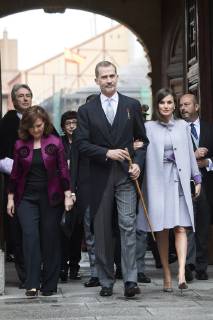 April 23, 2019 - Alcala De Henares, Madrid, Spain - King Felipe VI of Spain, Queen Letizia of Spain attends Cervantes Award to Ida Vitale at Alcala de Henares University on April 23, 2019 in Alcala de Henares, Spain Alcala De Henares Spain  - ZUMAg15_ 20190423_zaf_g15_007 Copyright: xJackxAbuinx