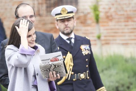 April 23, 2019 - Alcala De Henares, Madrid, Spain - Queen Letizia of Spain attends Cervantes Award to Ida Vitale at Alcala de Henares University on April 23, 2019 in Alcala de Henares, Spain Alcala De Henares Spain  - ZUMAg15_ 20190423_zaf_g15_056 Copyright: xJackxAbuinx