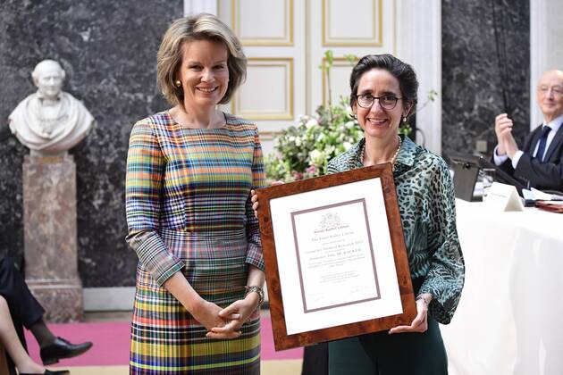 Entertainment Themen der Woche KW17 Entertainment Bilder des Tages Queen Mathilde of Belgium pictured during the ceremony for the Baillet Latour awards for Health and Clinical Research, in Brussels, Thursday 25 April 2019.  LAURIExDIEFFEMBACQ 05573125