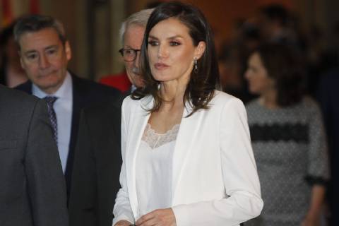 The queen Letizia Ortiz attend the delivery of awards of childrens literature Barco de Vapor y Gran Angular Photo Jose Cuesta 261 Cordon Press Cordon Press Press JosexCuesta