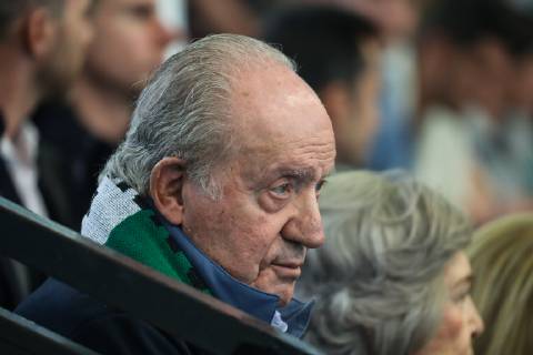 Spaniens EX König Juan Carlos mit seiner Frau Sophia und den Töchtern Elena und Cristina kommen zum Handballspiel des Enkels , Der 18-Jährige Pablo Urdangarin, spielt bei den A-Junioren der TSV Hannover-Burgdorf und steht am Sonnabend mit seiner Mannschaft gegen die HSG Wetzlar im Viertelfinale der Deutschen Meisterschaft. Juan Carlos I, von Spanien,