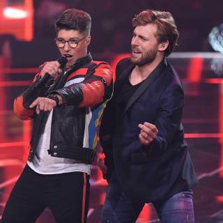 Deutschland sucht den Superstar Finale am 27.04.2019 in den MMC Studios in Köln Davin Herbrüggen und Nick Ferretti