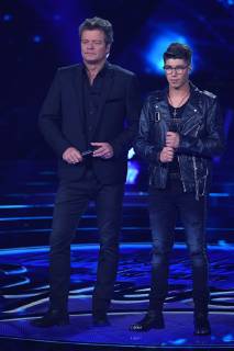 Deutschland sucht den Superstar Finale am 27.04.2019 in den MMC Studios in Köln Oliver Geissen und Davin Herbrüggen