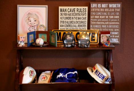 March 31, 2019 - Palm Harbor, Florida, U.S. - DOUGLAS R. CLIFFORD Times.A shrine to the man cave at Pinellas County Sheriff Bob Gualtieri s home in Palm Harbor. Palm Harbor U.S. - ZUMAs70_ 20190331_zan_s70_040 Copyright: xDouglasxR.xCliffordx