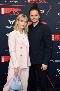 Lina Larissa Strahl mit Freund Tilman Poerzgen beim BUNTE New Faces Award Film im Umspannwerk in Berlin am 02.05.2019