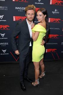 Joern Schloenvoigt mit Ehefrau Hanna Weig beim BUNTE New Faces Award Film im Umspannwerk in Berlin am 02.05.2019