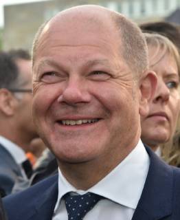 Bundesfinanzminister Olaf Scholz (SPD) am Freitag (3.5.2019) in Saarbrücken beim Eurpa-Wahlkampfauftakt der SPD.